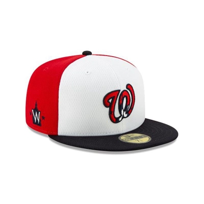 Red Washington Nationals Hat - New Era MLB 2021 Spring Training 59FIFTY Fitted Caps USA3862791